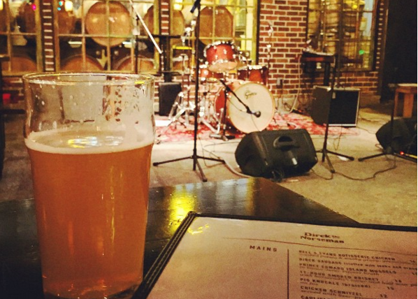 A single malt and single hop (SMaSH) pint at Dirck the Norseman.