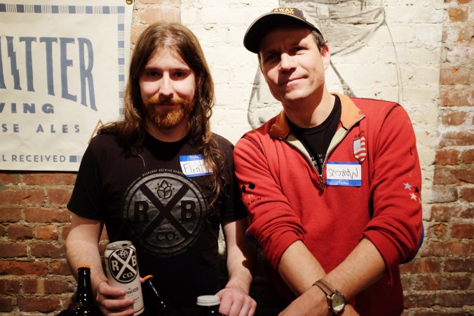 Flint and Marcus of Rockaway Brewing Co.